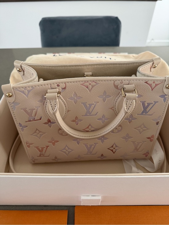 Louis Vuitton Handbags - Louis Vuitton Cream Satchel with Pastel Pink & Lavender Monogram